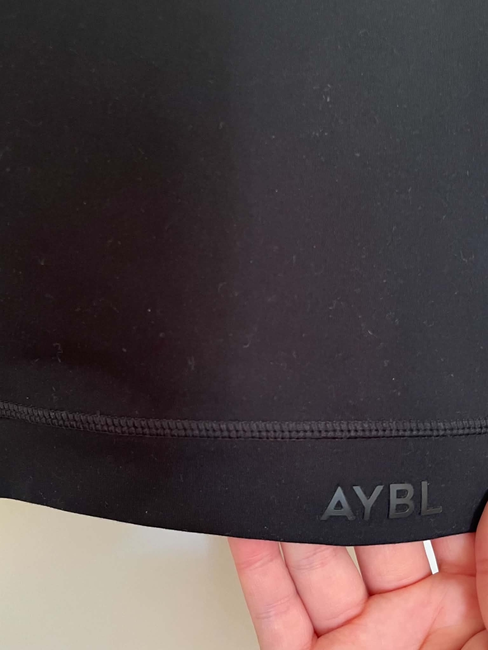 AYBL Black Workout Crop Top